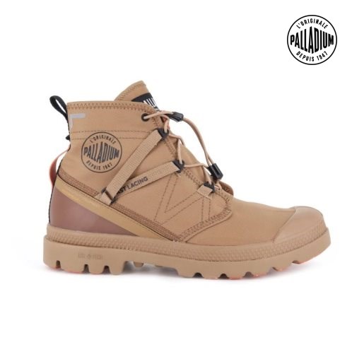 Bottes Palladium Pampa Travel Lite+ Imperméables Homme Marron | FR EZB374N